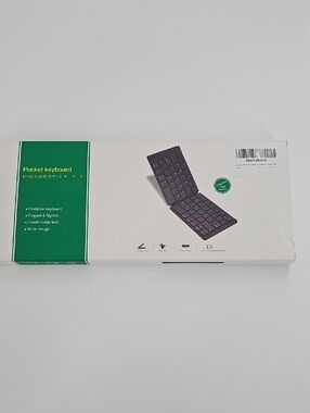 Pocket Foldable Wireless Keyboard - Black